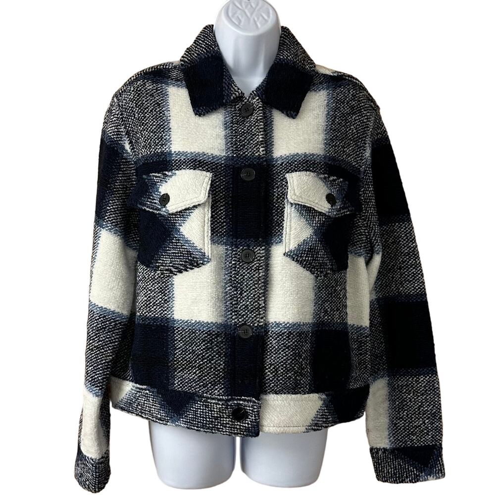 New! Charlie B Women’s Sz Petite Small Long Sleeve Crop Jacket Adjustable Cuffs